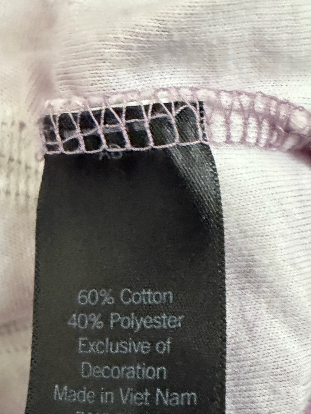 Simply Vera Vera Wang Lavender and White Tie-Dye Crewneck Sweatshirt Size Small - Picture 9 of 9